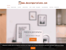 Tablet Screenshot of decoraporcelana.com